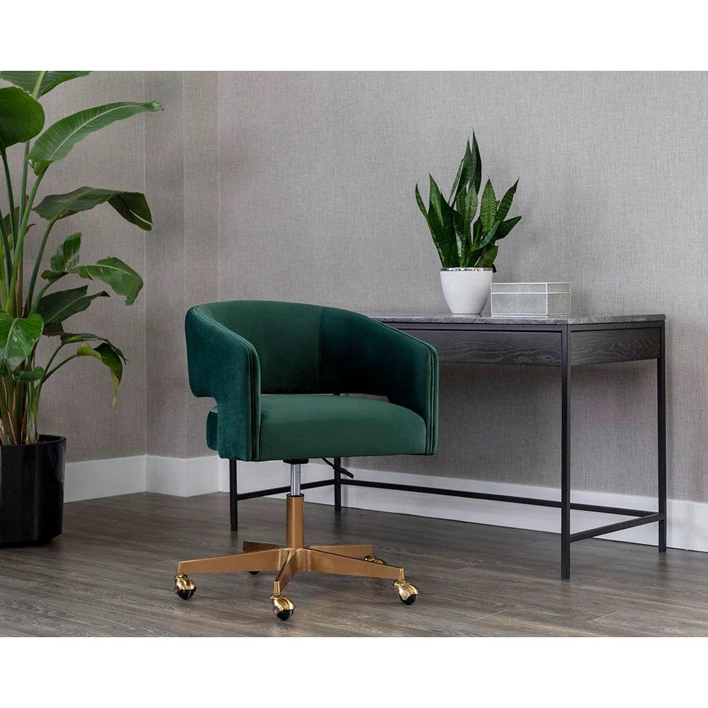 Claren Office Chair - Deep Green Sky - Light House Co.