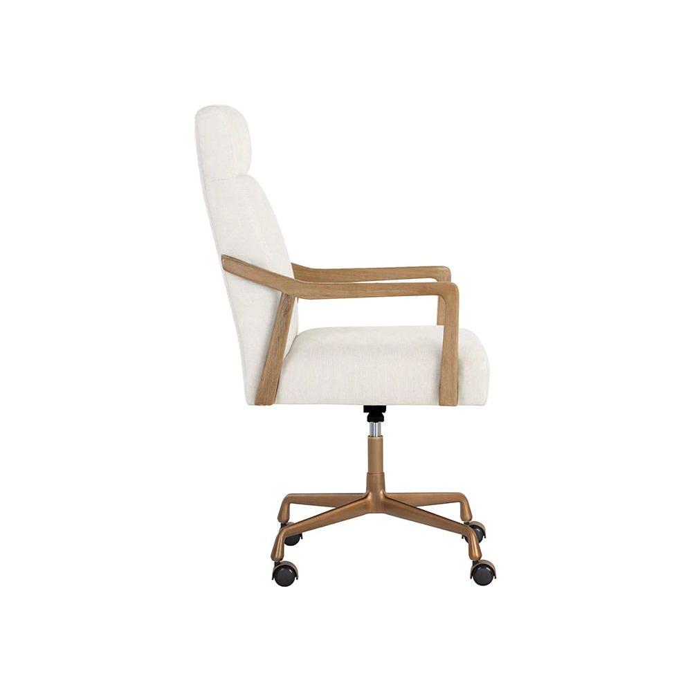 Collin Office Chair - Natural/Heather Ivory Tweed - Light House Co.