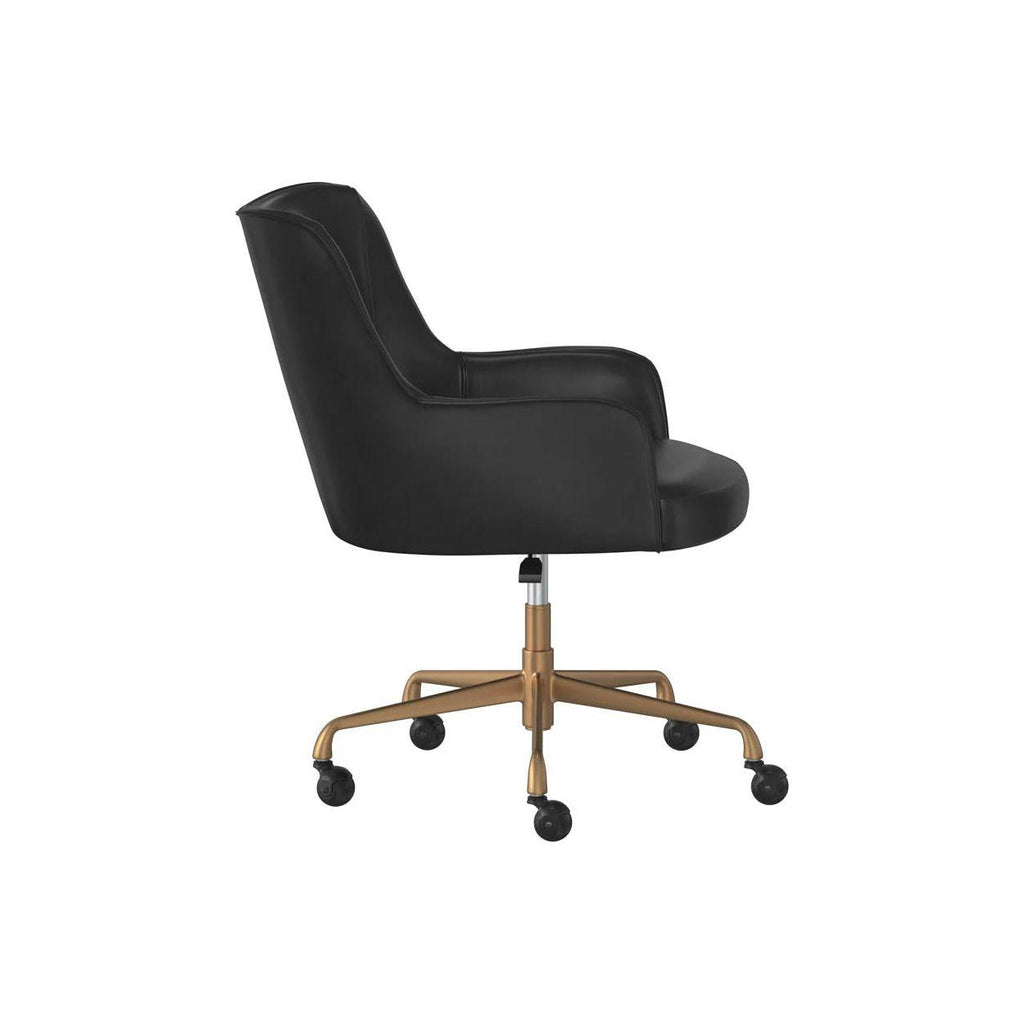 Franklin Office Chair - Vintage Black - Light House Co.
