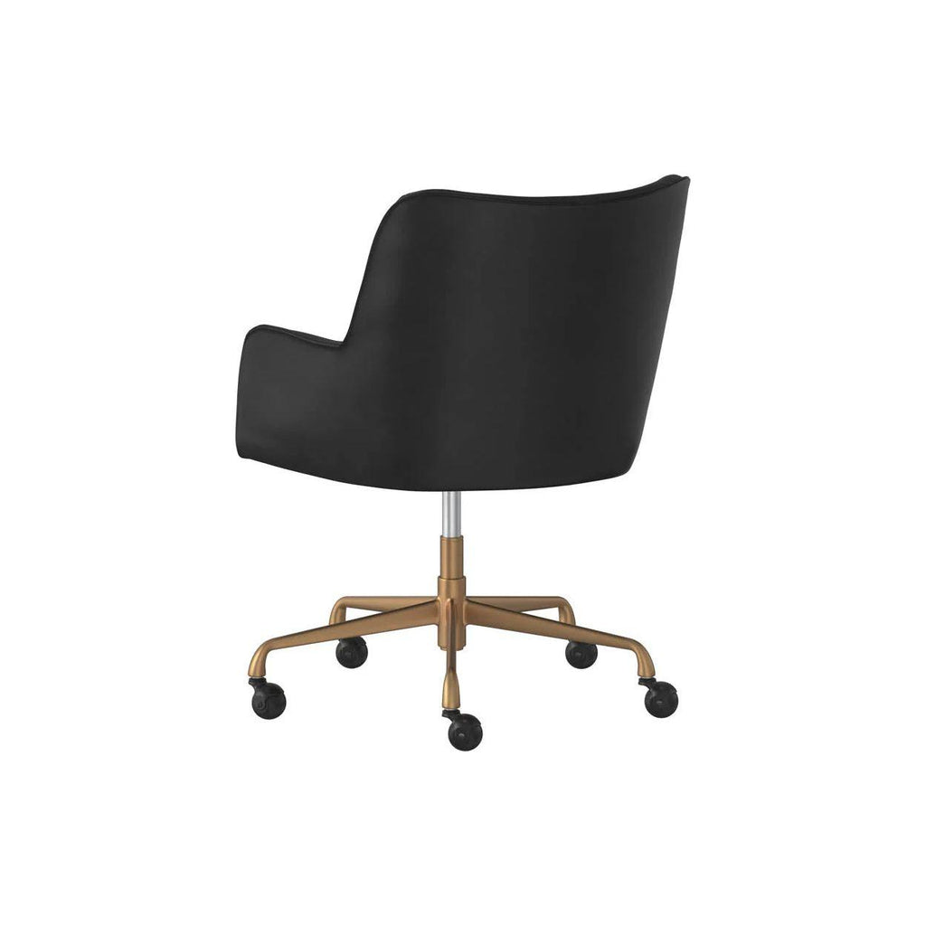 Franklin Office Chair - Vintage Black - Light House Co.