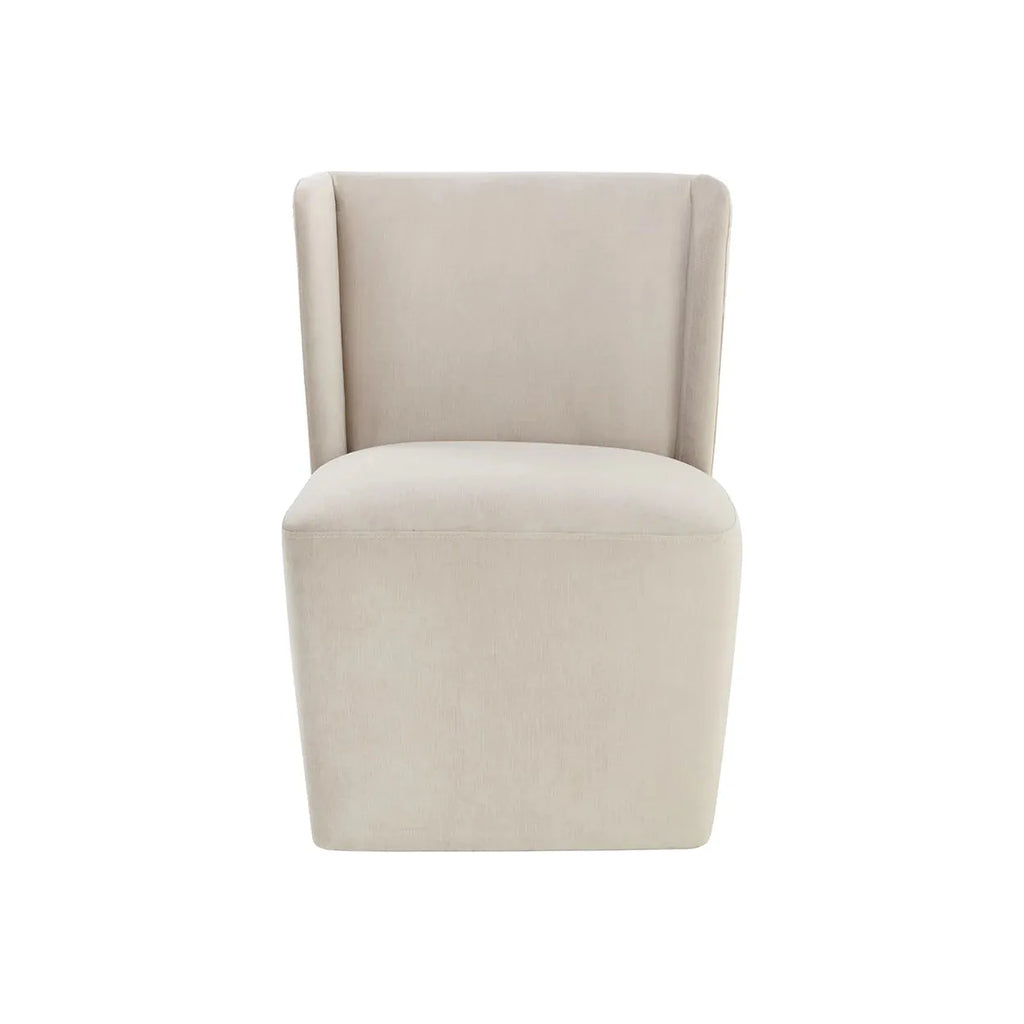 Amita Wheeled Dining Chair - Light House Co.