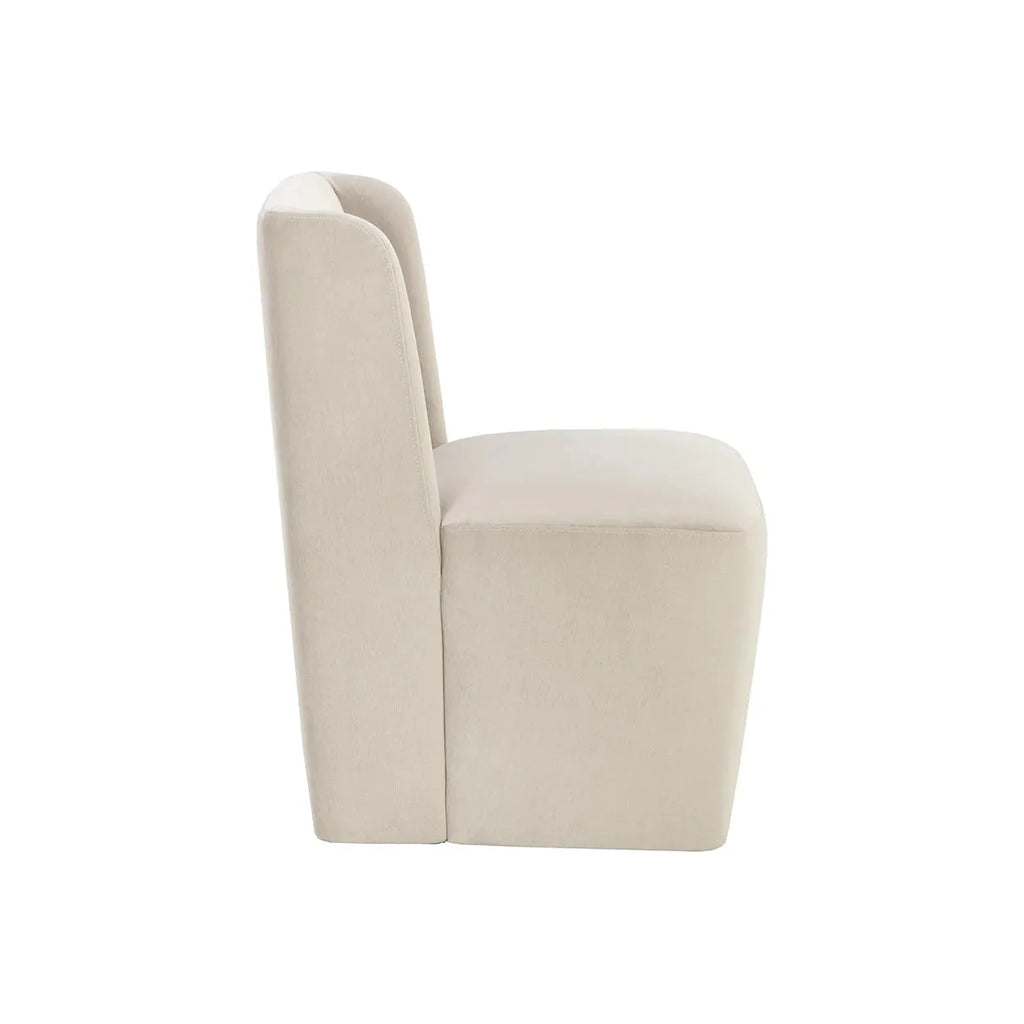 Amita Wheeled Dining Chair - Light House Co.