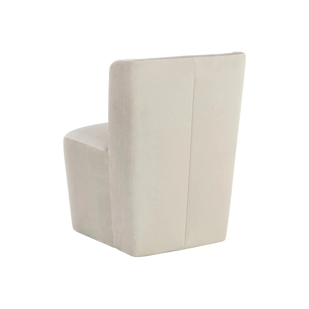 Amita Wheeled Dining Chair - Light House Co.