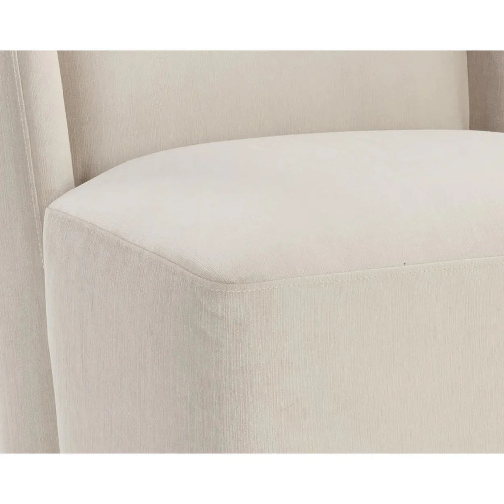 Amita Wheeled Dining Chair - Light House Co.