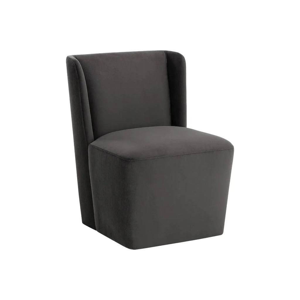 Amita Wheeled Dining Chair - Light House Co.