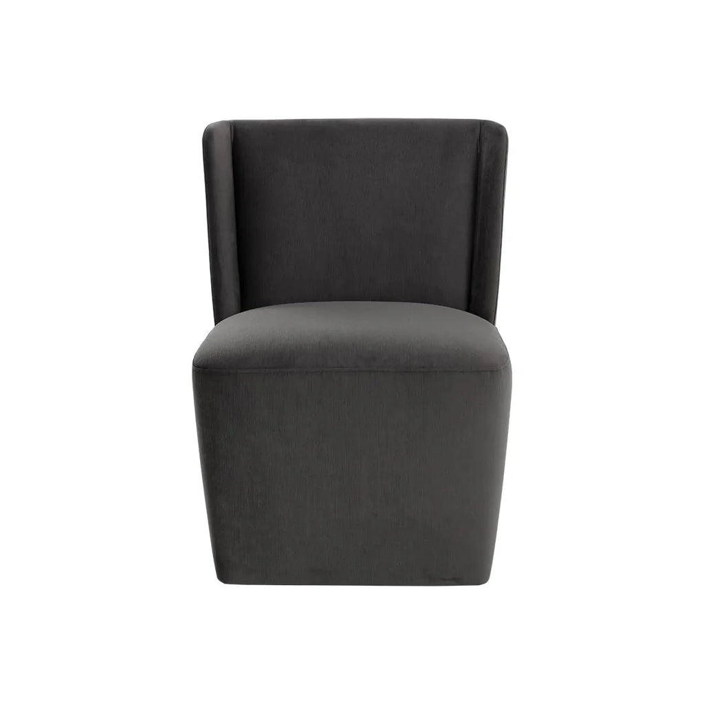 Amita Wheeled Dining Chair - Light House Co.
