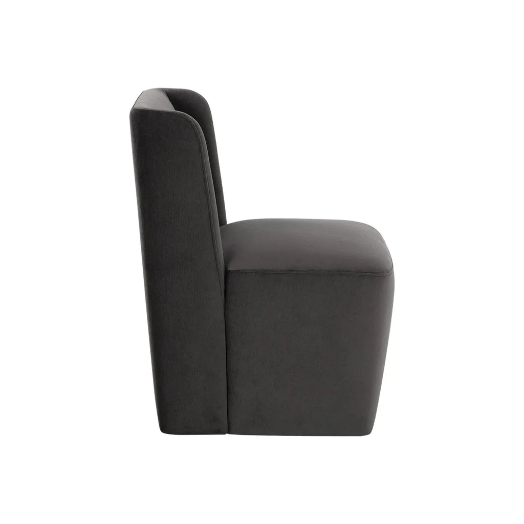 Amita Wheeled Dining Chair - Light House Co.