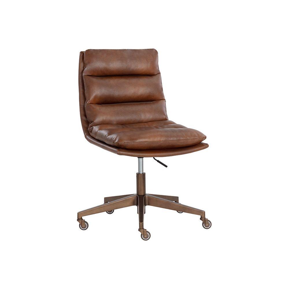 Stinson Office Chair - Bravo Cognac - Light House Co.