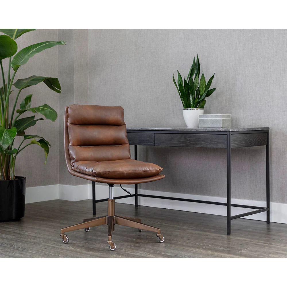 Stinson Office Chair - Bravo Cognac - Light House Co.