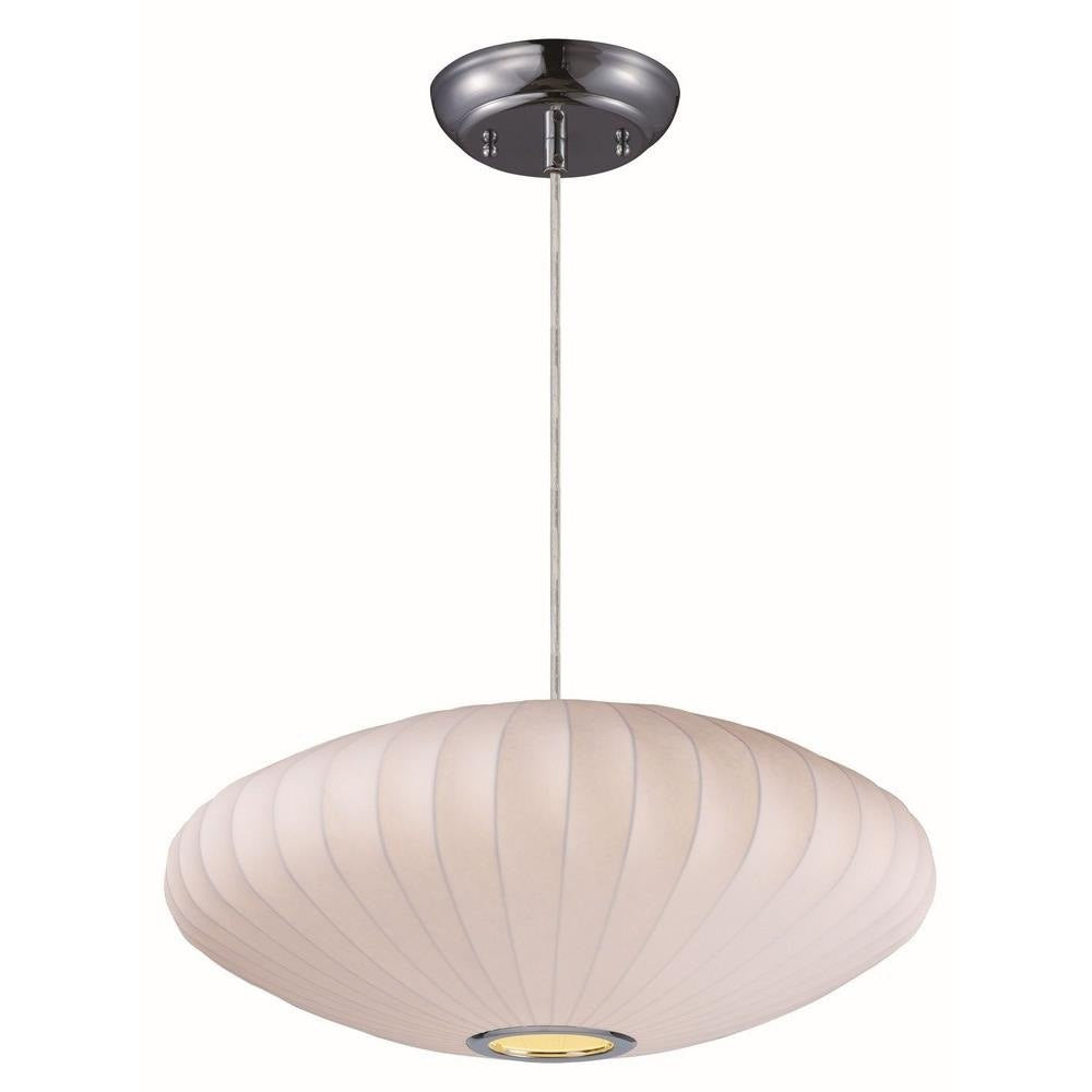 Cocoon-One Light Entry Pendant-25 Inches wide by 10 inches high - Light House Co.