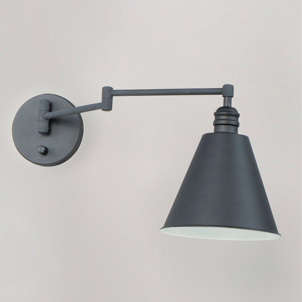 Library 1-Light Wall Sconce Horizontal Swing Arm - Light House Co.