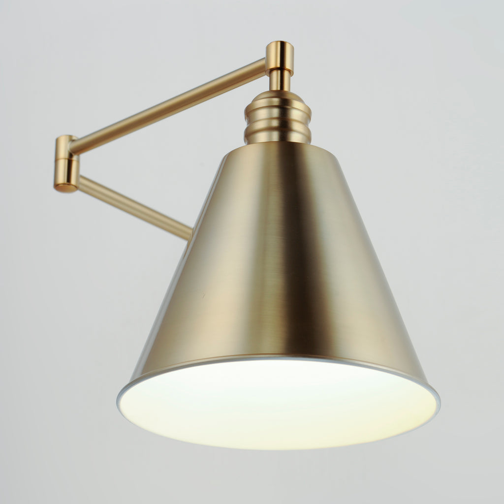Library 1-Light Wall Sconce Horizontal Swing Arm - Light House Co.