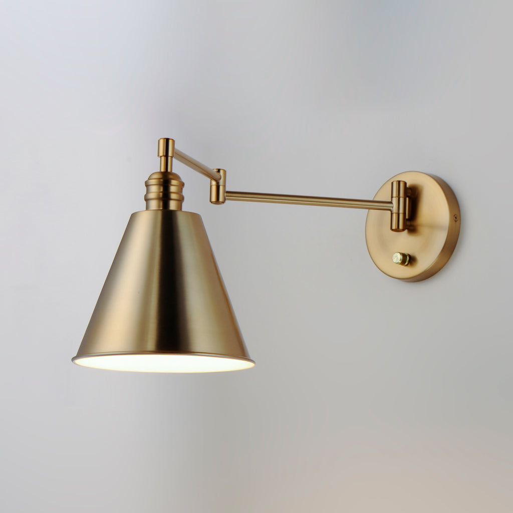 Library 1-Light Wall Sconce Horizontal Swing Arm - Light House Co.
