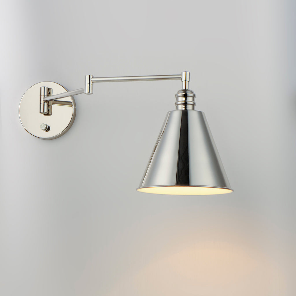 Library 1-Light Wall Sconce Horizontal Swing Arm - Light House Co.