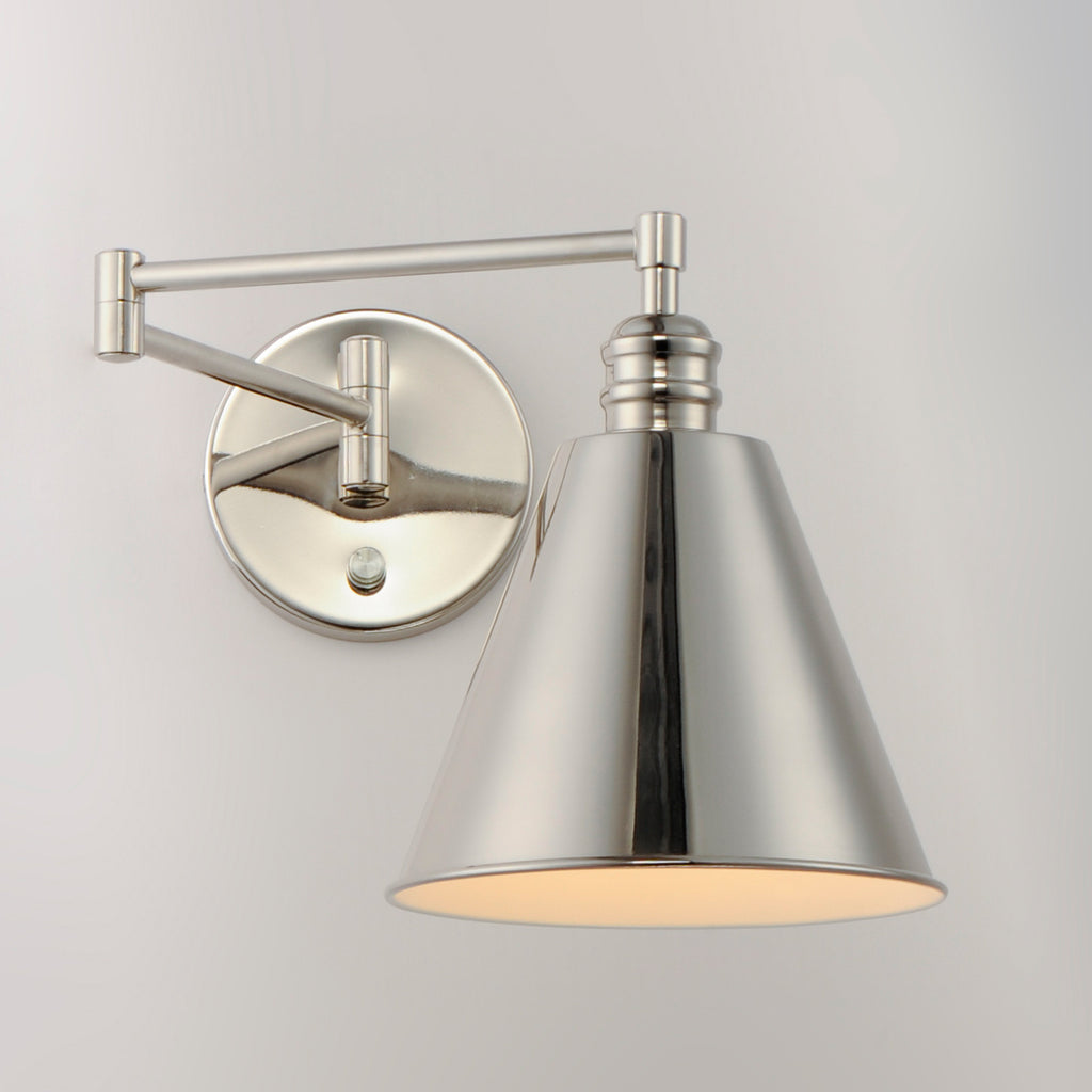Library 1-Light Wall Sconce Horizontal Swing Arm - Light House Co.
