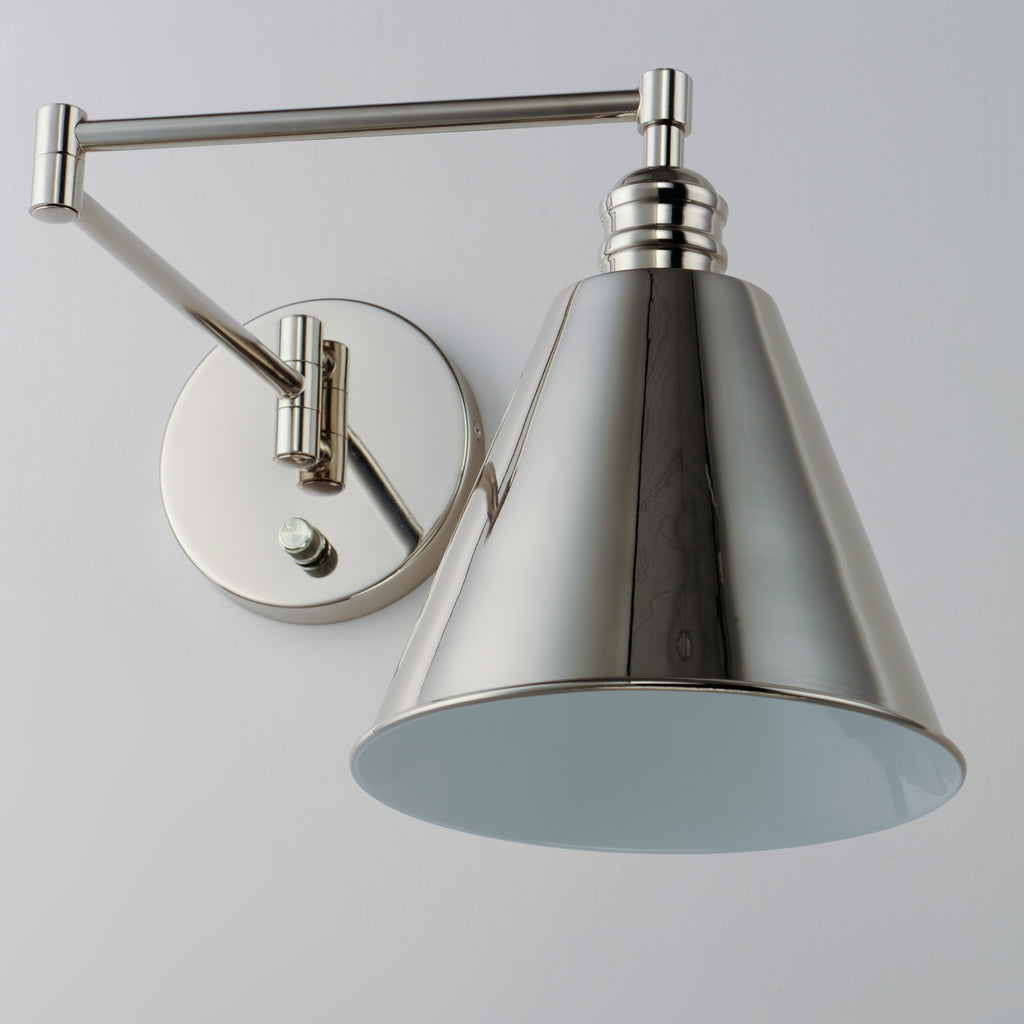 Library 1-Light Wall Sconce Horizontal Swing Arm - Light House Co.