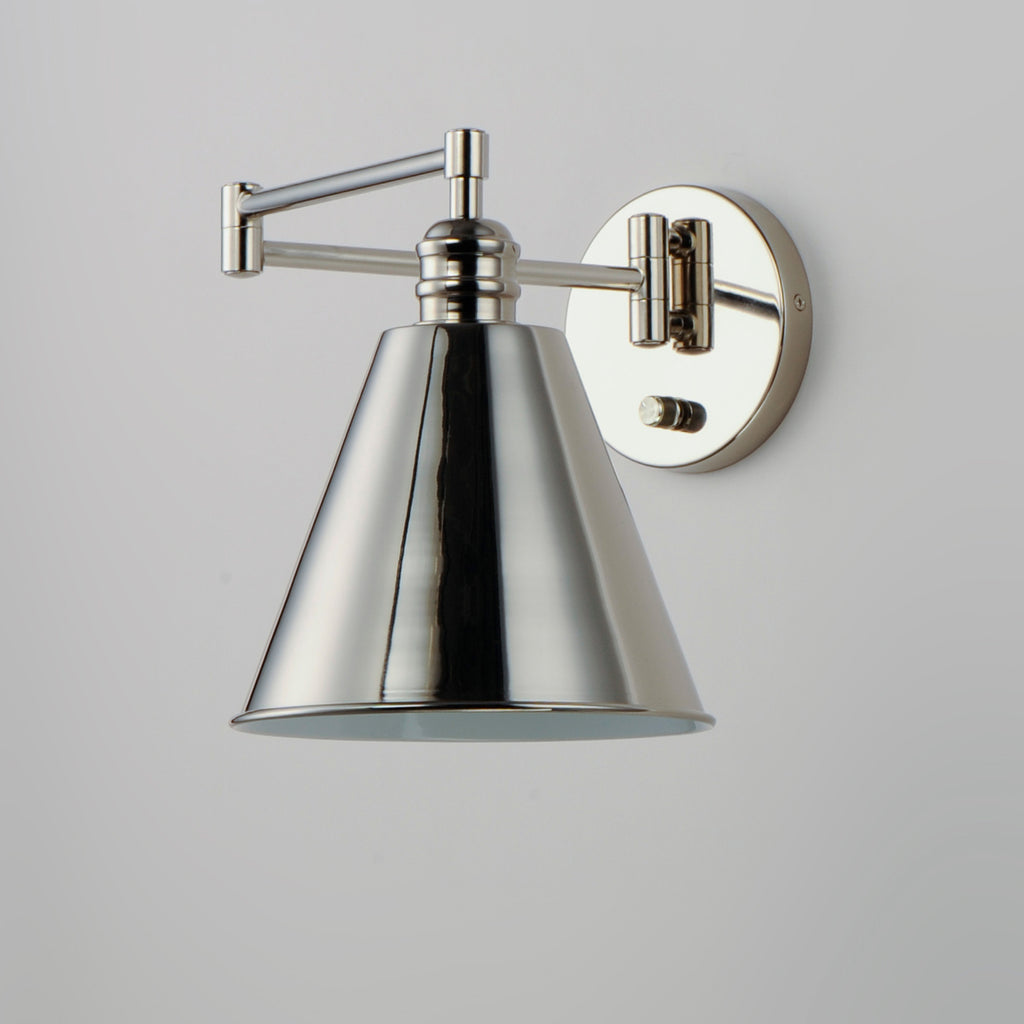 Library 1-Light Wall Sconce Horizontal Swing Arm - Light House Co.
