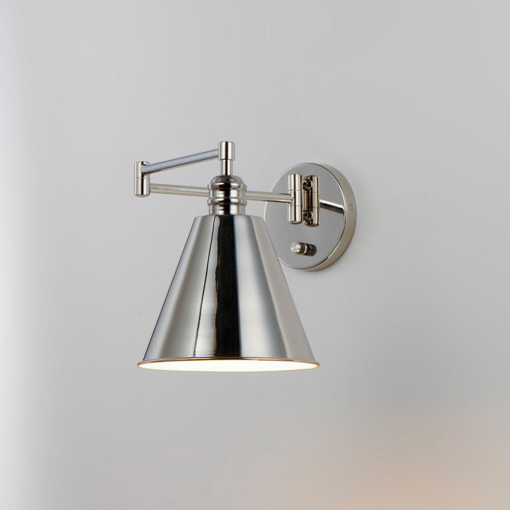 Library 1-Light Wall Sconce Horizontal Swing Arm - Light House Co.