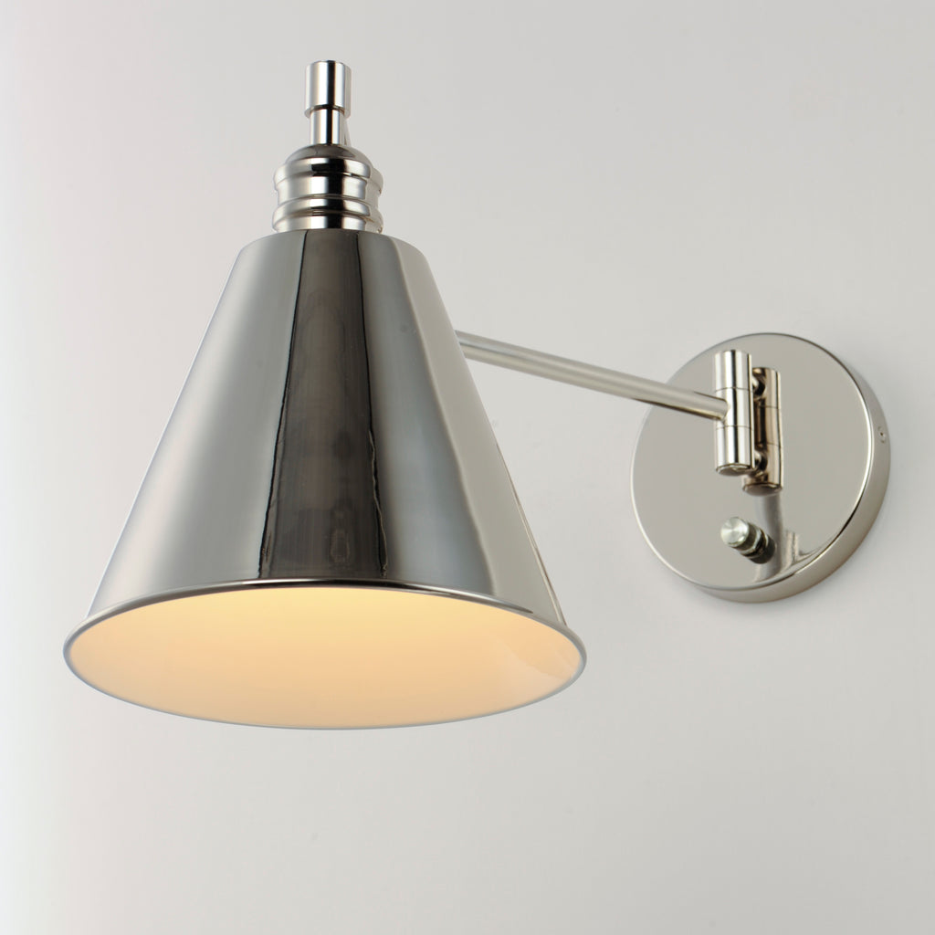 Library 1-Light Wall Sconce Horizontal Swing Arm - Light House Co.