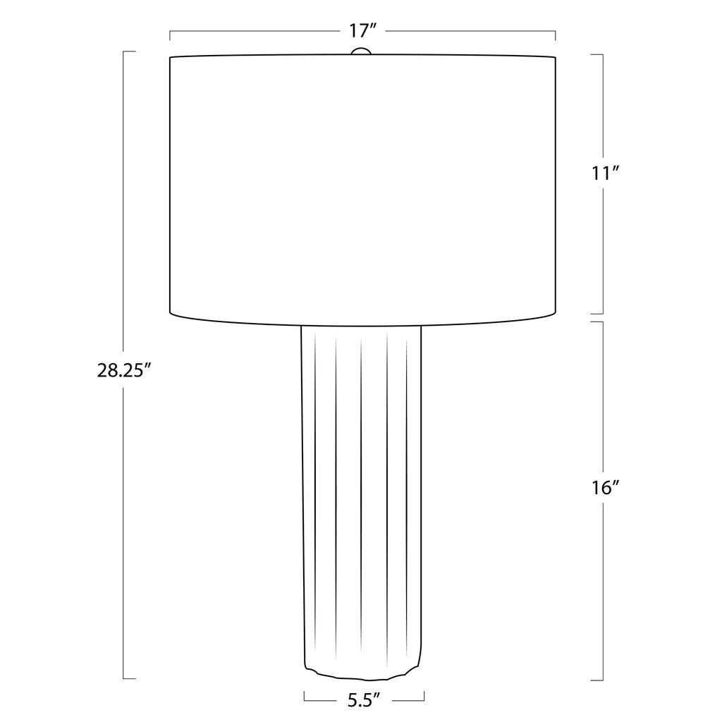 Tambour Concrete Table Lamp - Light House Co.