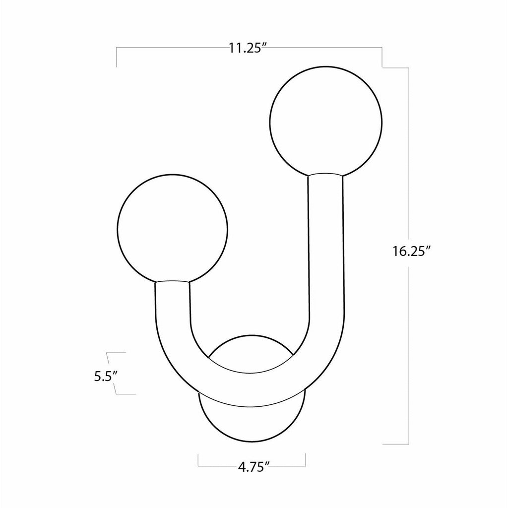 Happy Left Sconce - Light House Co.
