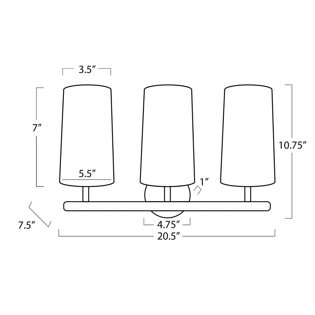 Toni Sconce Triple - Light House Co.