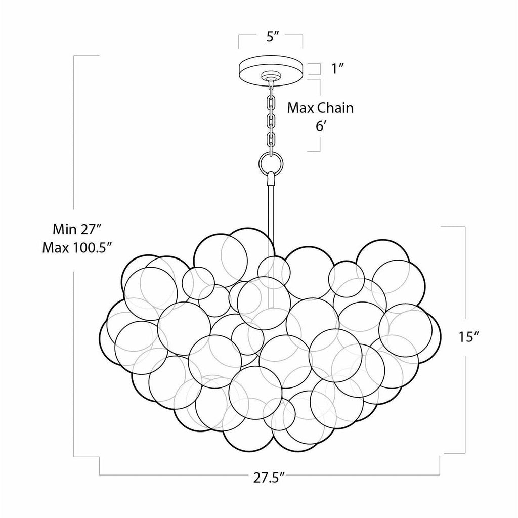 Bubbles Chandelier - Light House Co.