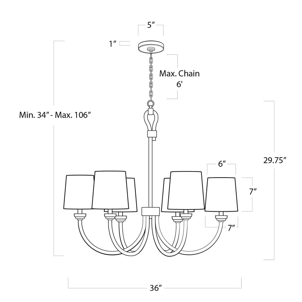 Bimini Chandelier Small - Light House Co.