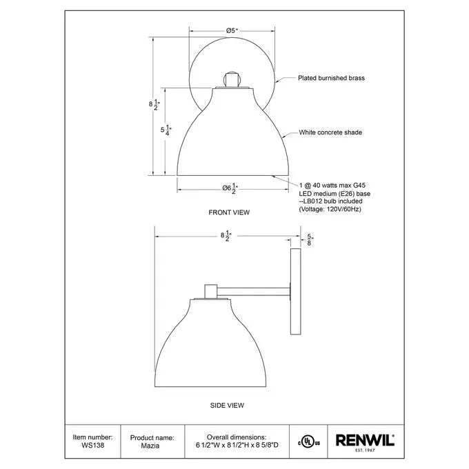 Lena Wall Sconce - Light House Co.