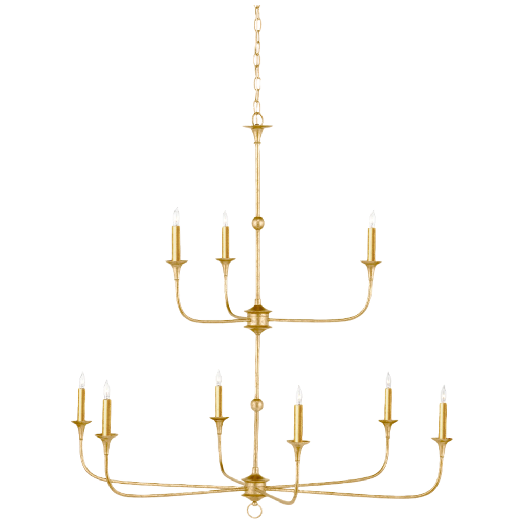 Nottaway Two-Tier Gold Chandelier - Light House Co.