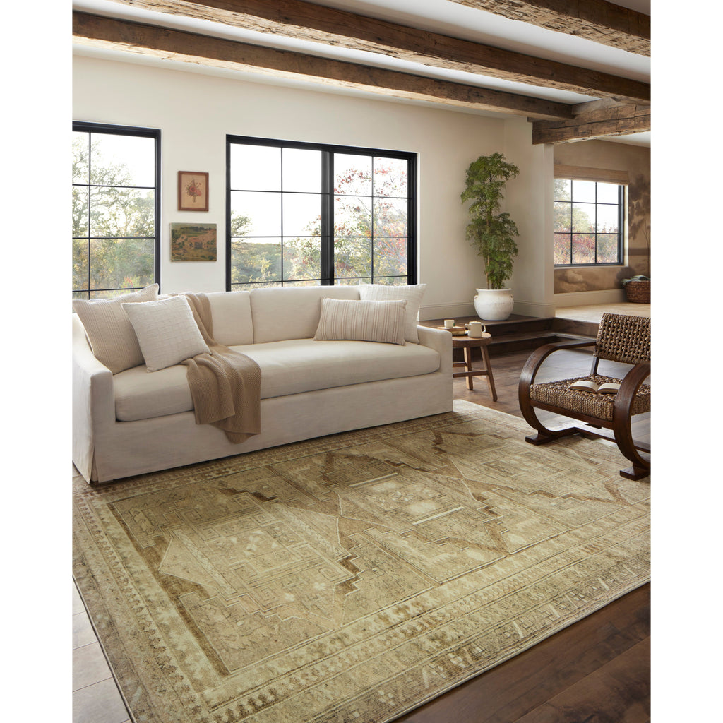 Sinclair Khaki / Tobacco  Rug | Magnolia Home by Joanna Gaines x Loloi - Light House Co.
