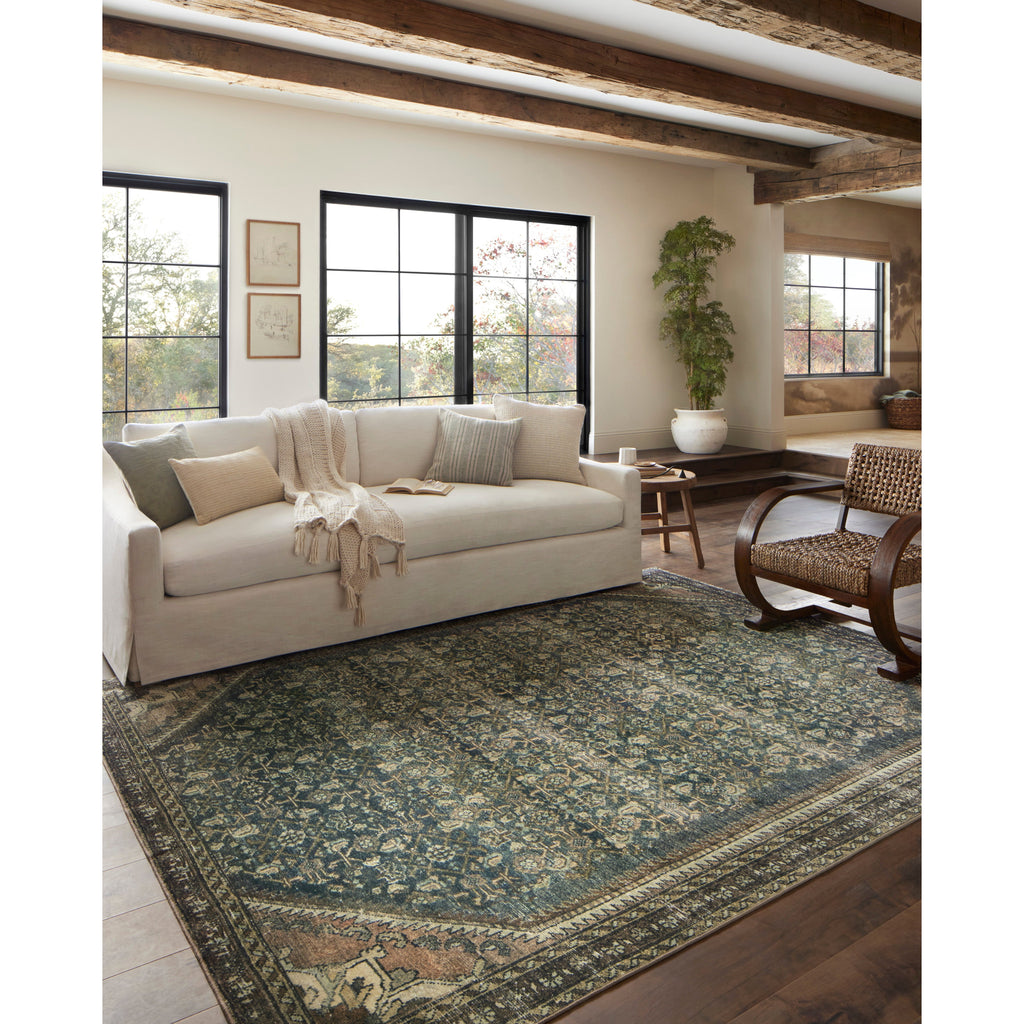 Banks Denim / Clay  Rug | Magnolia Home by Joanna Gaines x Loloi - Light House Co.