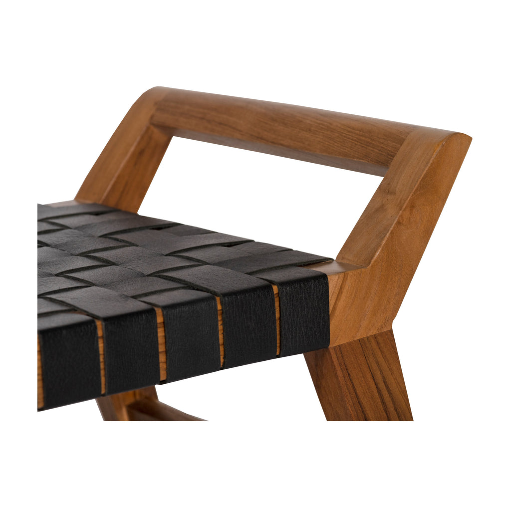 Danielle Leather Bench - Light House Co.