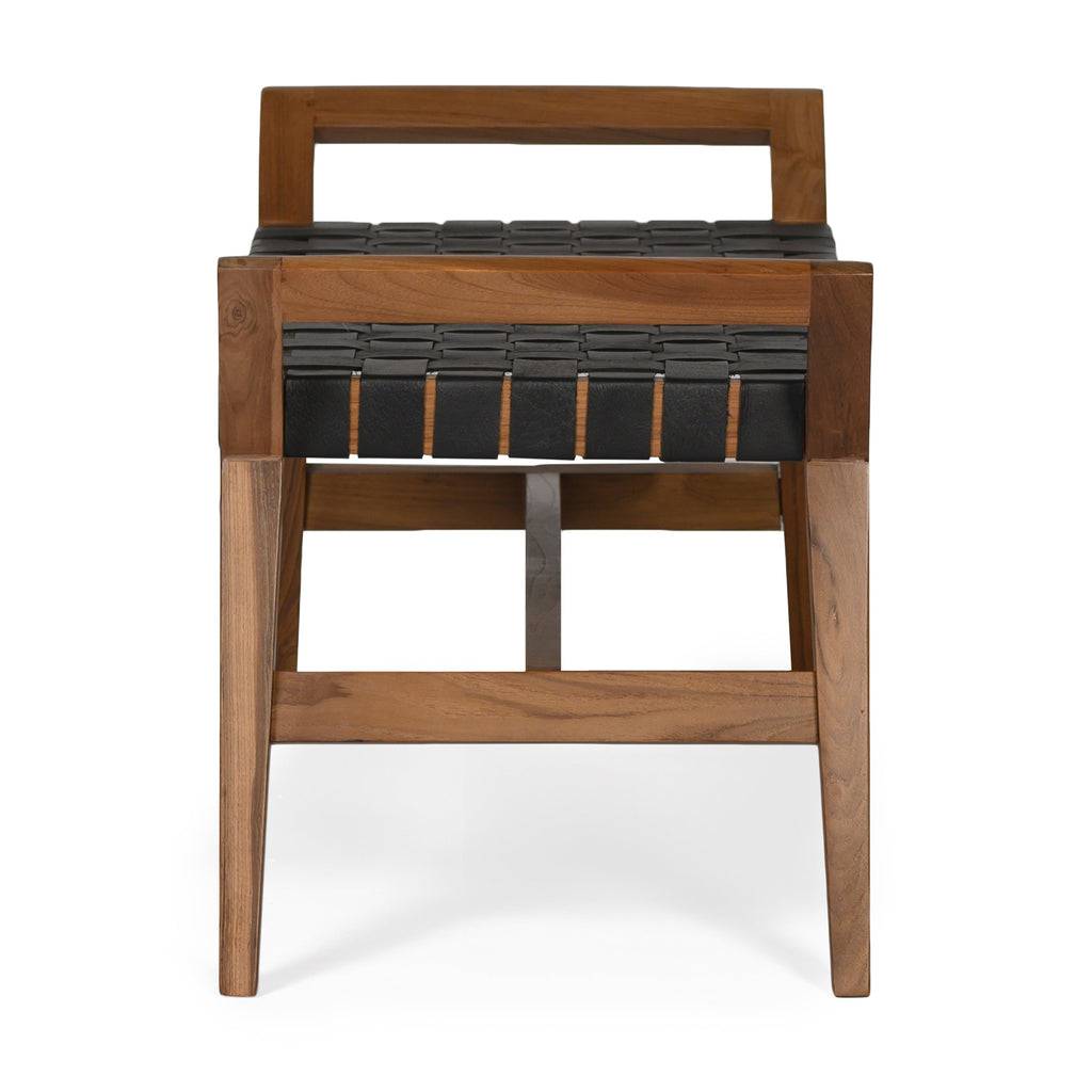 Danielle Leather Bench - Light House Co.