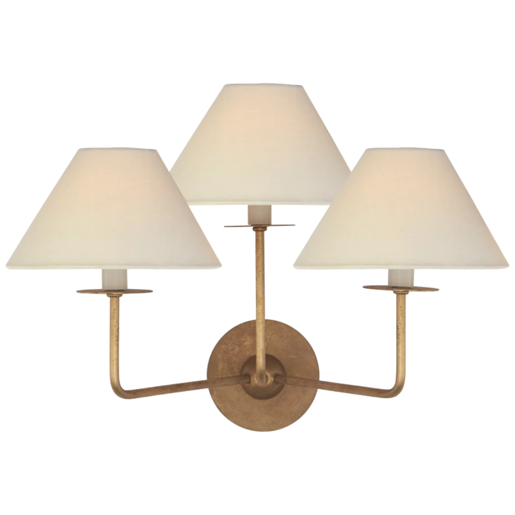 Kelley Medium Triple Sconce - Light House Co.
