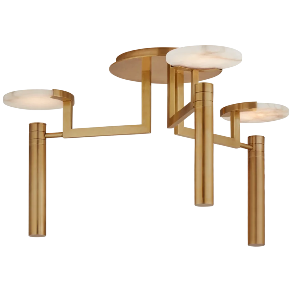 Melange Large Floating Disc Semi-Flush Chandelier - Light House Co.