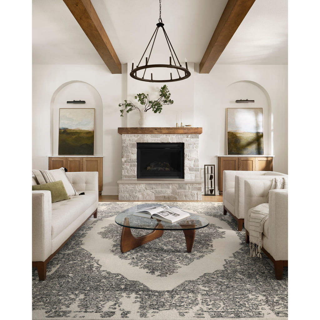 Annie White / Black  Rug | Magnolia Home by Joanna Gaines x Loloi - Light House Co.