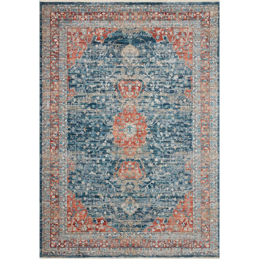Elise Navy / Red  Rug | Magnolia Home by Joanna Gaines x Loloi - Light House Co.