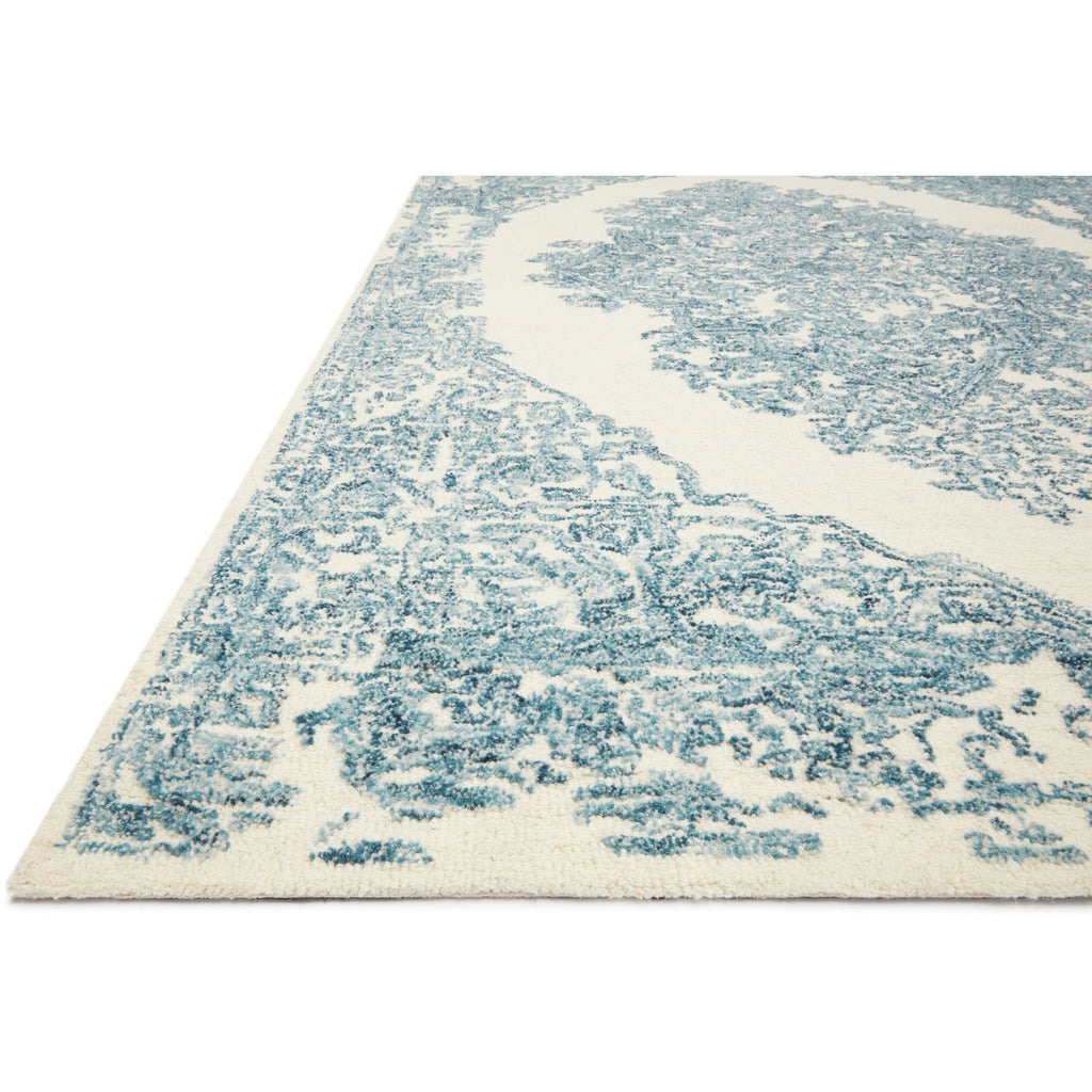 Annie White / Blue  Rug | Magnolia Home by Joanna Gaines x Loloi - Light House Co.