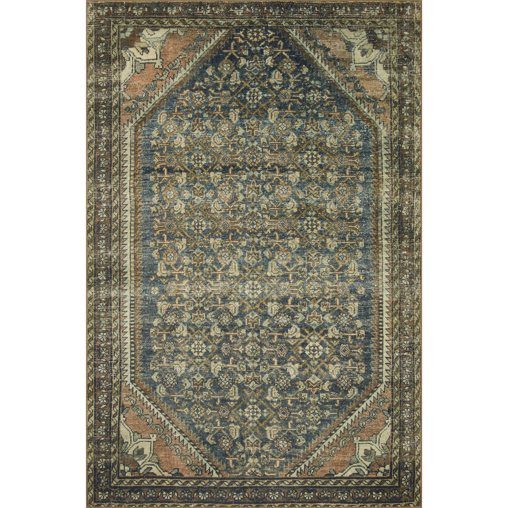 Banks Denim / Clay  Rug | Magnolia Home by Joanna Gaines x Loloi - Light House Co.
