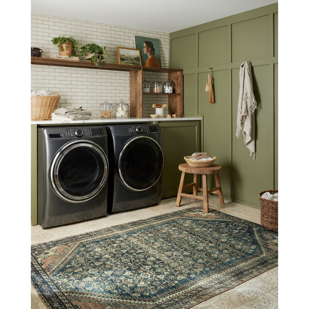 Banks Denim / Clay  Rug | Magnolia Home by Joanna Gaines x Loloi - Light House Co.