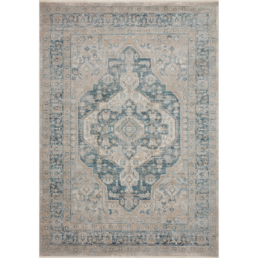 Elise Neutral / Blue  Rug | Magnolia Home by Joanna Gaines x Loloi - Light House Co.