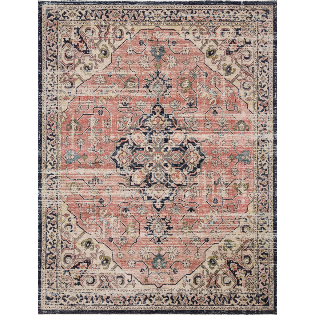 Graham Coral / Navy  Rug | Magnolia Home by Joanna Gaines x Loloi - Light House Co.