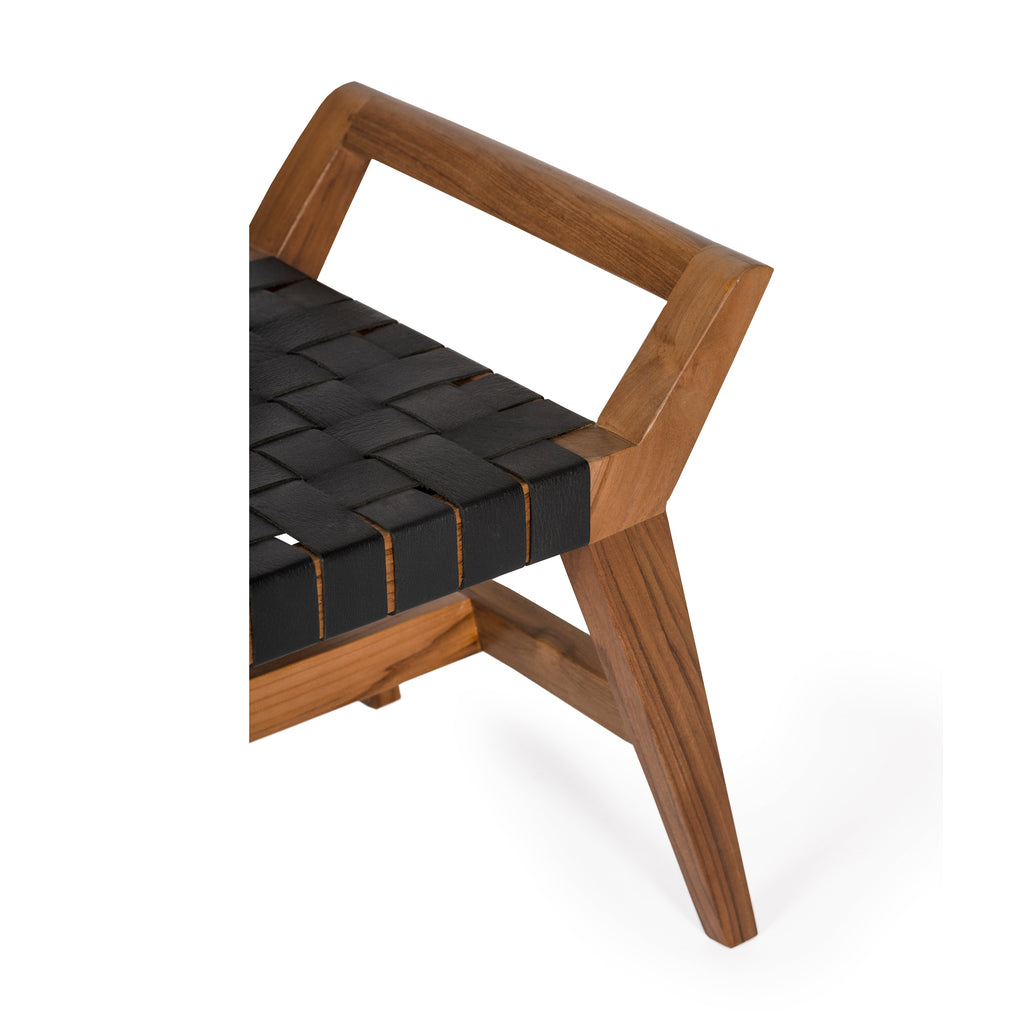Danielle Leather Bench - Light House Co.