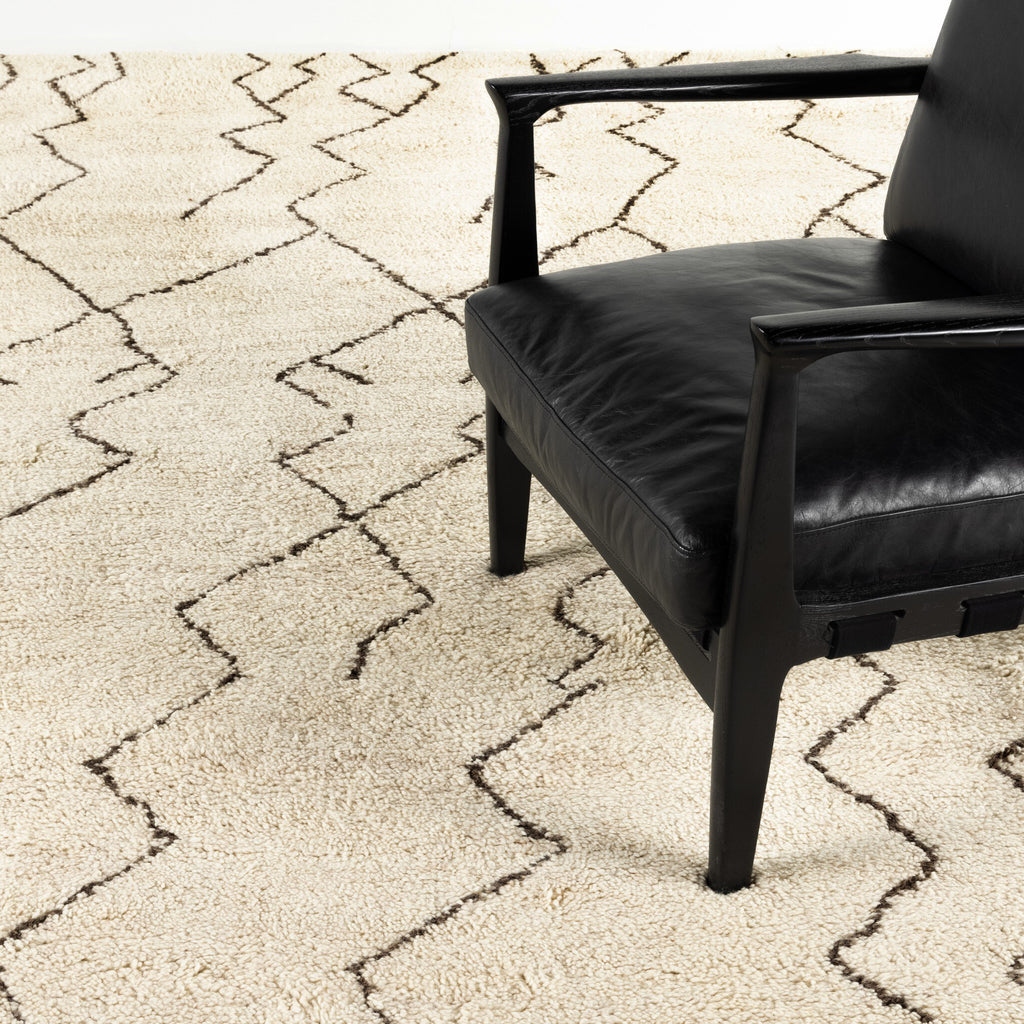 Taza Moroccan Hand Knotted Rug - Light House Co.