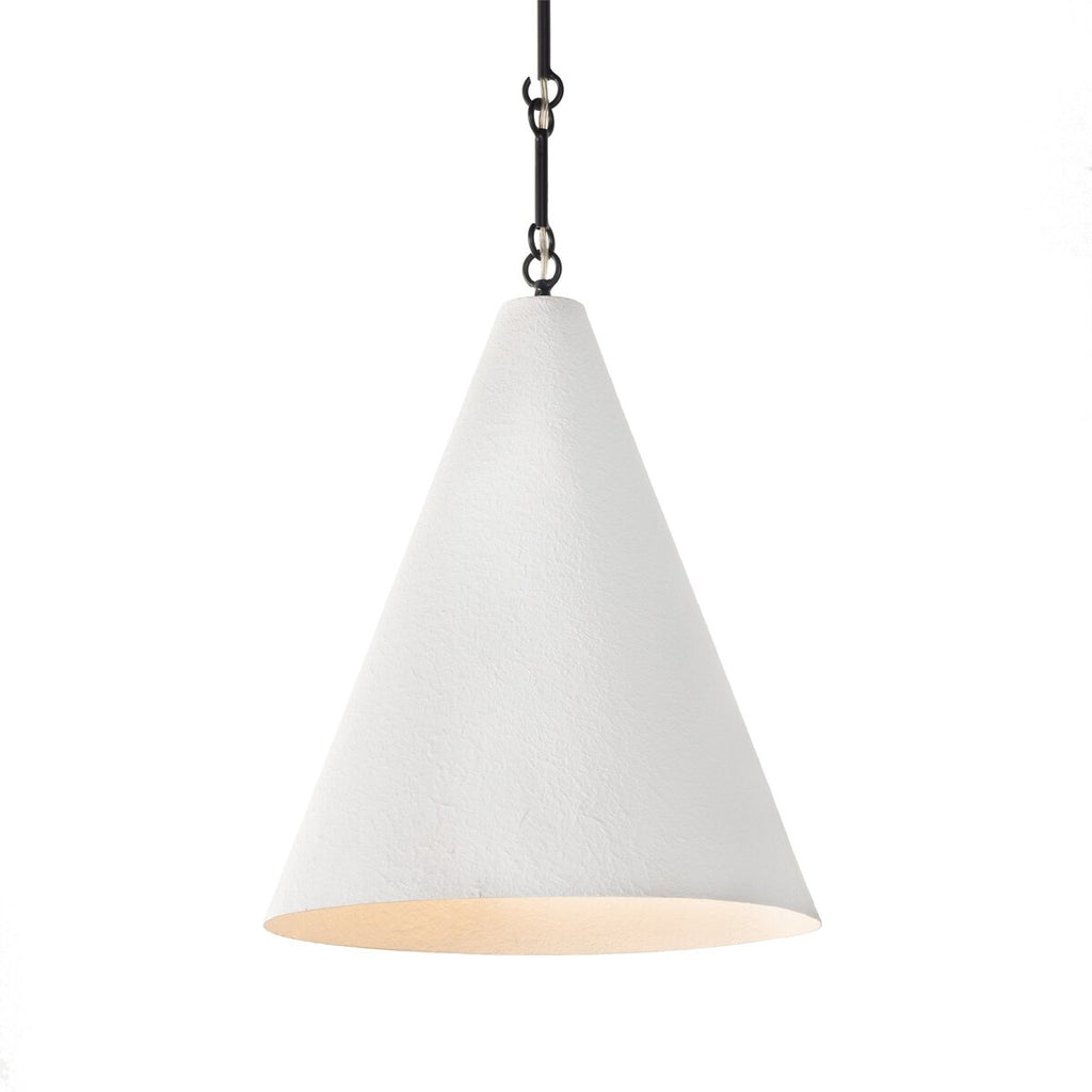 Grazia Pendant -Matte White Plaster | Open Box - Light House Co.