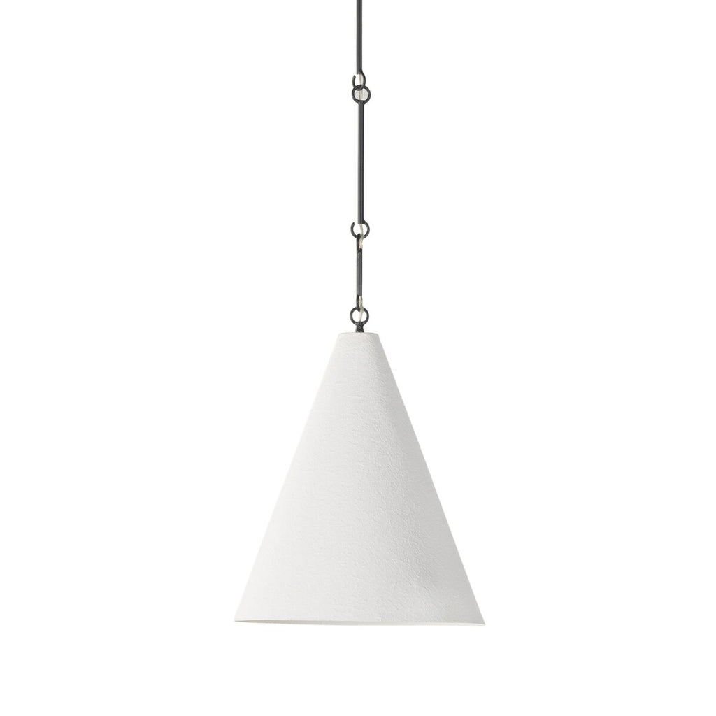 Grazia Pendant -Matte White Plaster | Open Box - Light House Co.
