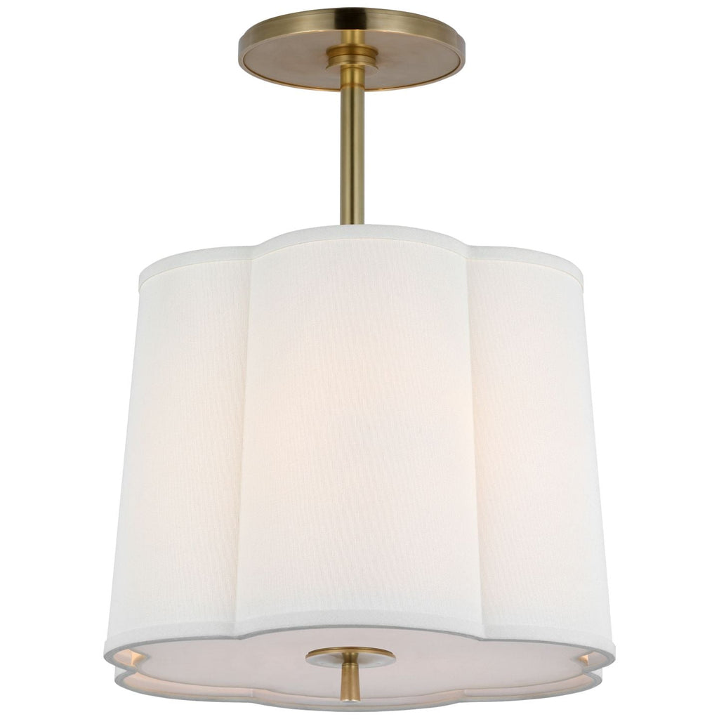 Simple Scallop Semi-Flush Mount - Light House Co.