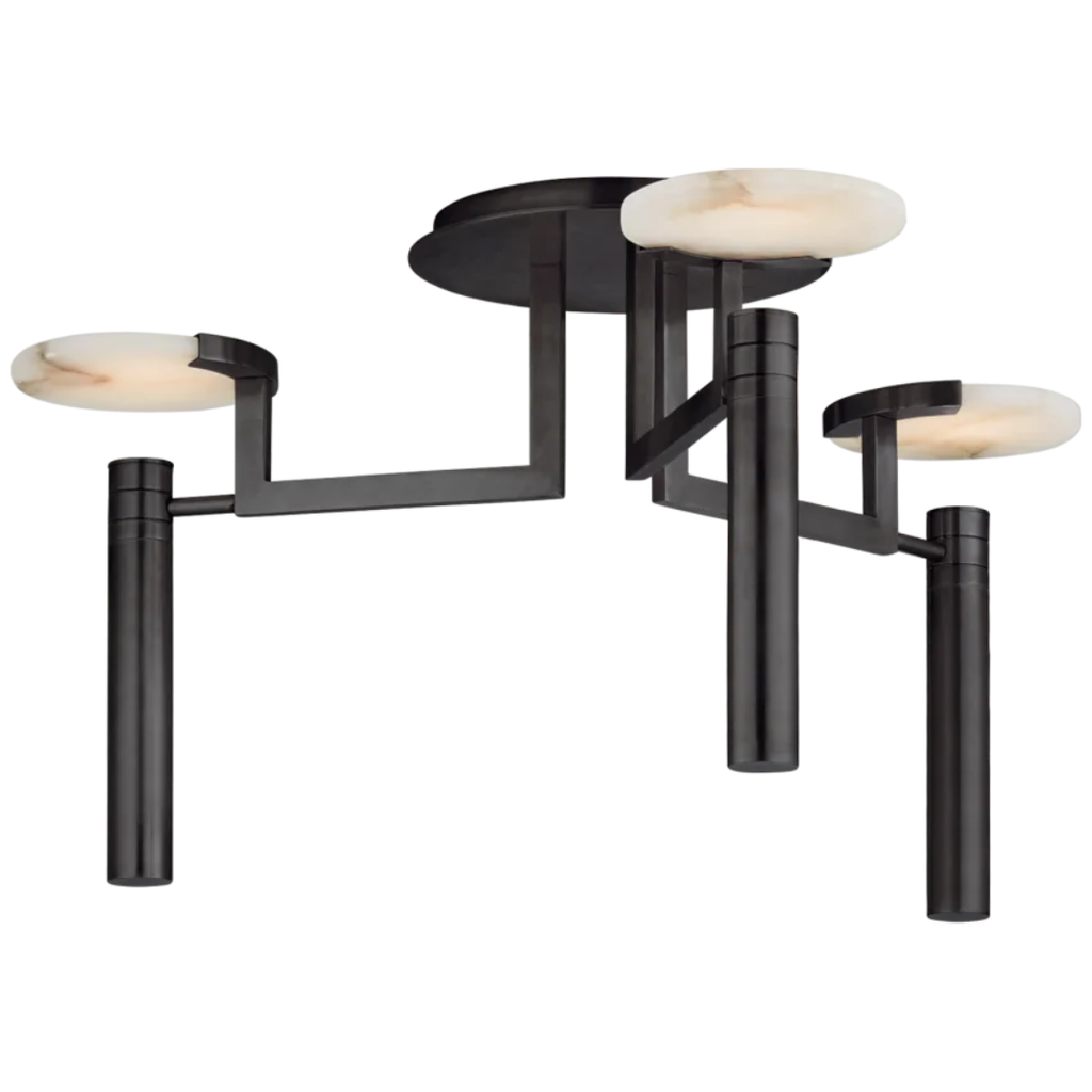 Melange Large Floating Disc Semi-Flush Chandelier - Light House Co.