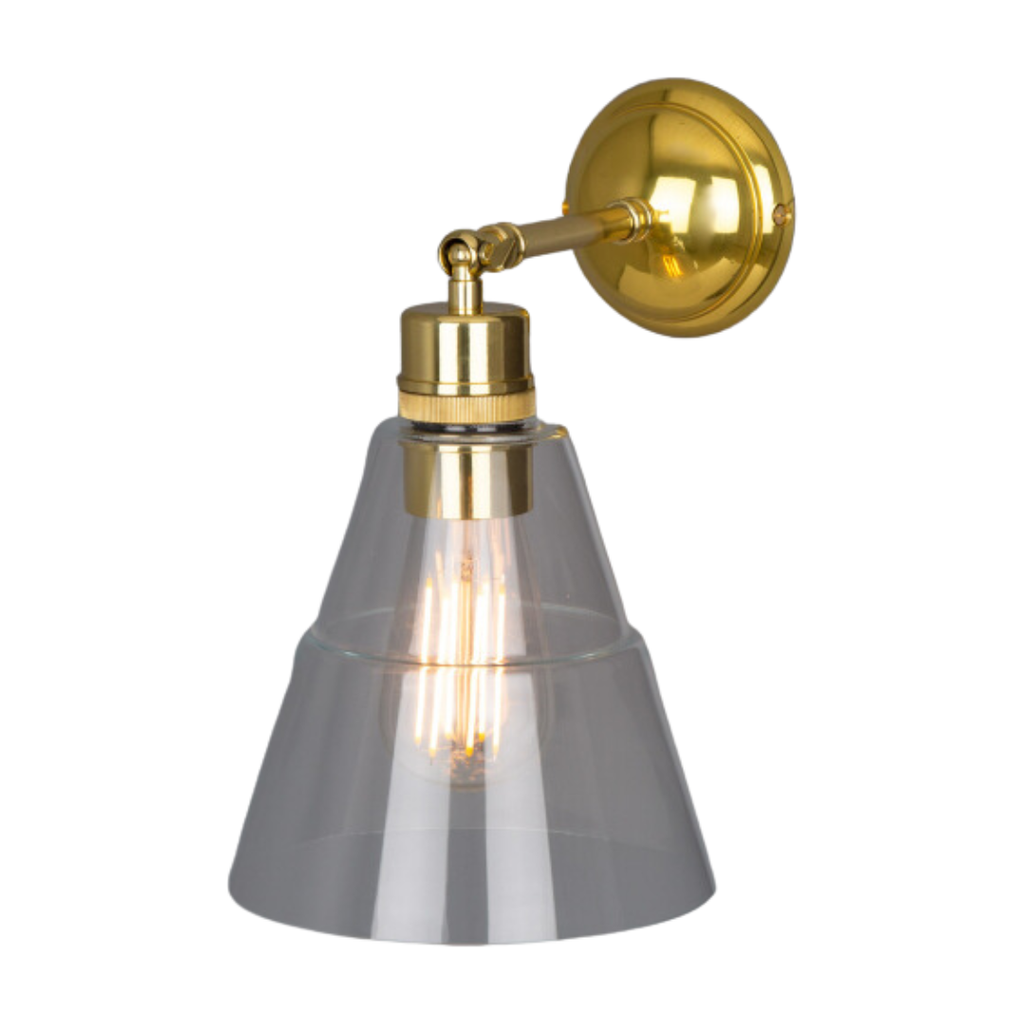 Straff Vintage Clear Glass Cone Wall Light - Light House Co.